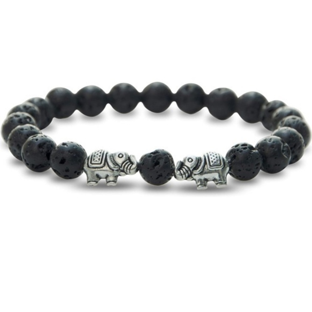 Serene Living Aromatherapy Essential Oils Diffuser Beaded Bracelet with 2 Dram